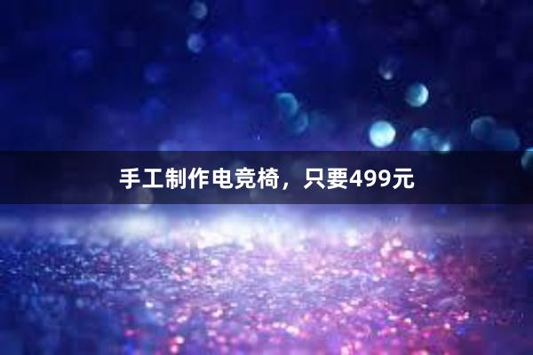 手工制作电竞椅，只要499元